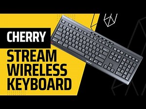 Cherry Stream Wireless Keyboard with SX Scissors Mechanism, Slim Yet Full Size QWERTY Ergo Friendly
