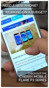 8.9K views · 92 reactions | Watch in Full Screen! ;) If you're on the lookout for a new phone but working on a really tight budget, check out the Cherry Mobile Flare P3 Series. The first phones by a local brand to run on Android Oreo Go Edition. | Unbox | Facebook