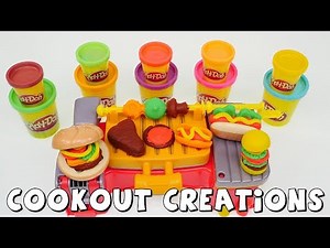 Play Doh Cookout Creations Playdough Toy Set DCTC Amy Jo creates Playdoh Food
