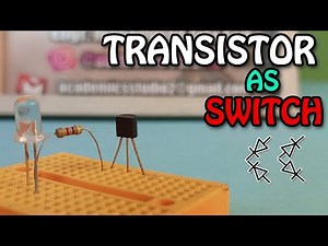 Transistor as a switch in Hindi Urdu | BC547 transistor Project | Touch switch Circuit