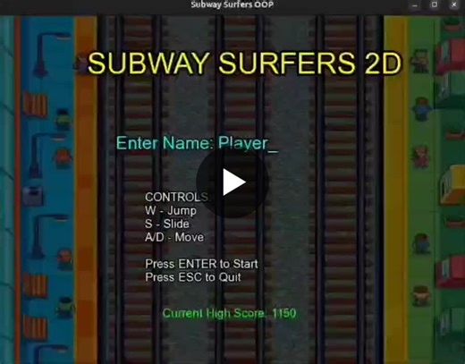 Building Subway Surfers 2D with C++ and SFML | Umer Iqbal posted on the topic | LinkedIn