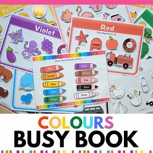 Colours Busy Book - The Interactive Learning binder