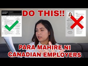 PAANO GUMAWA NG CANADIAN FORMAT RESUME | STEP BY STEP GUIDE
