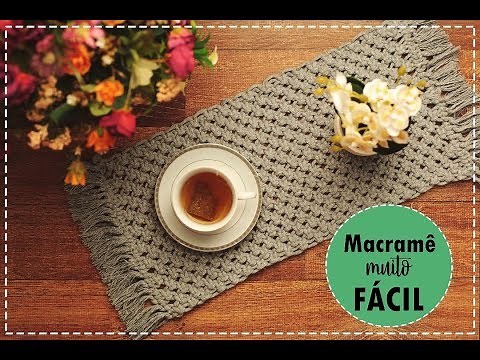 TAPETE EM MACRAMÊ - TUTORIAL FÁCIL / INICIANTE
