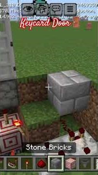 How to Make Keycard Door in Minecraft 🔑