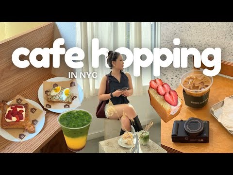 cafe hopping in nyc 🗽☕️✨ aesthetic cafes, new coffee spots, cozy bakeries 🥐🍰🍵