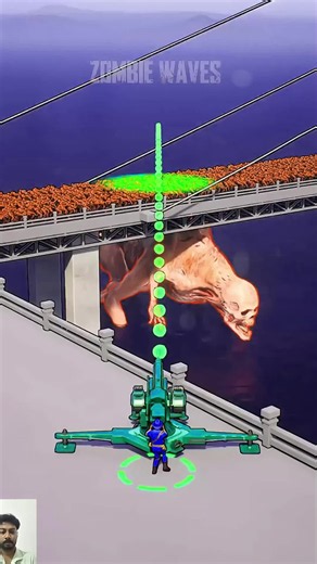 Zombie Waves: Giant Zombie vs Last Bridge – Gameplay Mini-Game