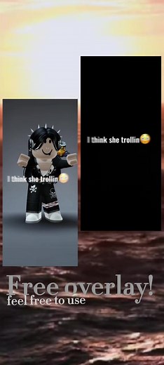 ‏That girl is a real crowd pleaser☺ #feelfreetouse #roblox #freeoverlay