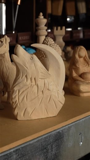 WOOD CARVING TOOLS and DIY KITS | Craftsmanship Since 2014 on Instagram: "This wolf carving looks complex — but the process is surprisingly simple. We break it down step by step so even beginners can follow along. The full tutorial is available on our YouTube channel — link in bio. If you’re ready to carve one yourself, you’ll find the tools on our website too. Would you try carving a wolf as your first animal project? Let us know in the comments below."