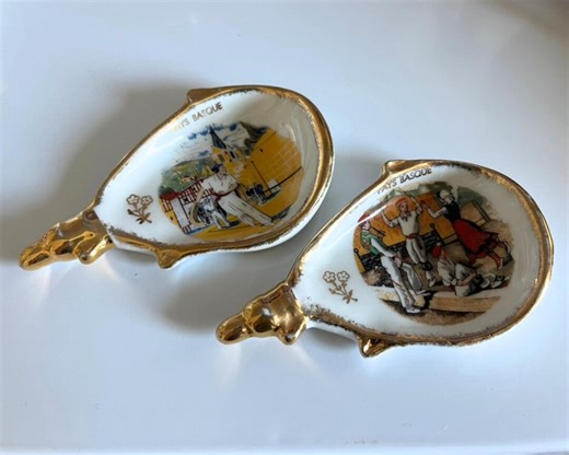 Pair of Vintage Limoges Porcelain Souvenir Wall Plates for French Regional Decor Gift for Porcelain Collector - Etsy