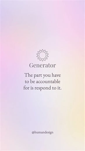 Human Design with Jenna Zoe | A reminder for Generators 🤍 Find out what your Energy Type is on Align: Human Design app or at myHumanDesign.com. Here’s to your Rising 🤍... | Instagram