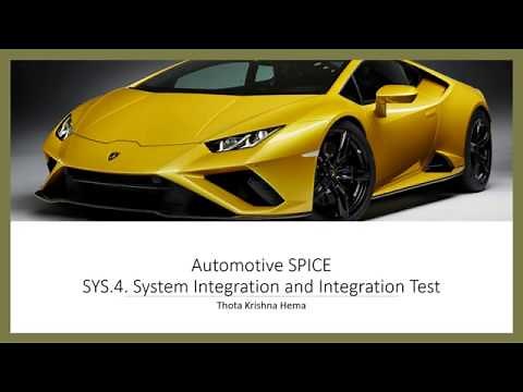 SYS 4 System Integration and Integration Testing