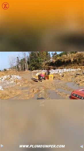 💥 Who says mud is a nightmare for construction vehicles?