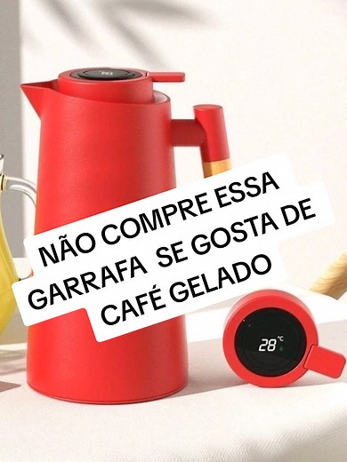 Garrafa Térmica com Termômetro: Ideal para Café Quente