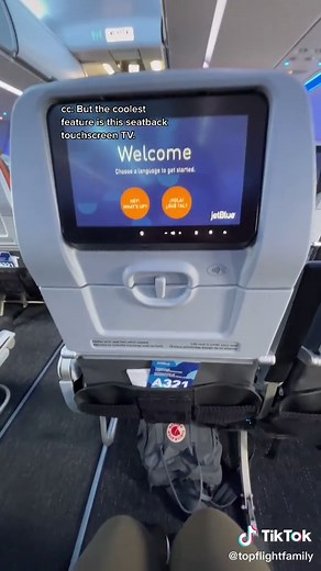 Here’s a look at the swanky @jetblue Airbus A320neo we flew from NYC to Jamaica! #familytravel #travelwithkids #jetblue #a320neo#tiktoktravel