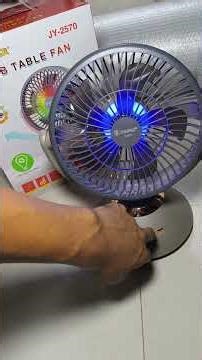 Jy Super JY-2570 9.4 Inch High Speed Rechargeable Table FanJysuper JY-2570 USB Table Fan Sahilshopbd