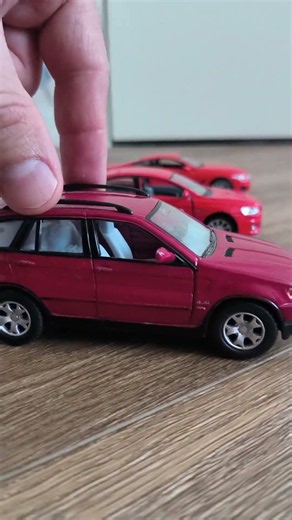 Red Toy Cars Only Pushed by Hand