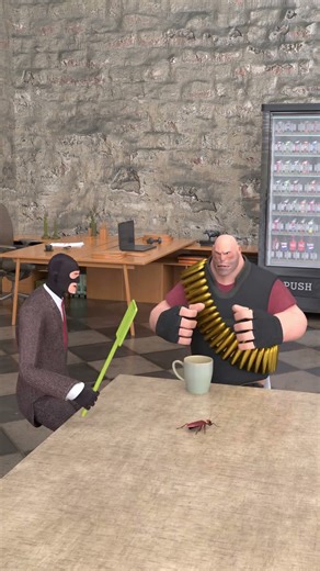 A cockroach crawls on a pizza [SFM] #shorts