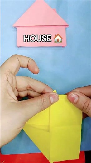 how to make paper house 🏠 #drawing #art #craft
