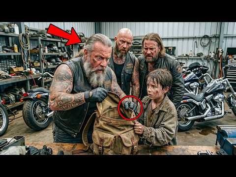 Homeless Kid Slept Inside a Hell’s Angel Garage — What They Found in His Backpack Shocked Everyone