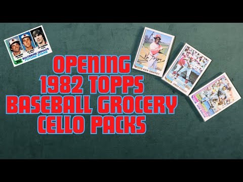 Opening 1982 Topps Baseball Grocery Cello Packs