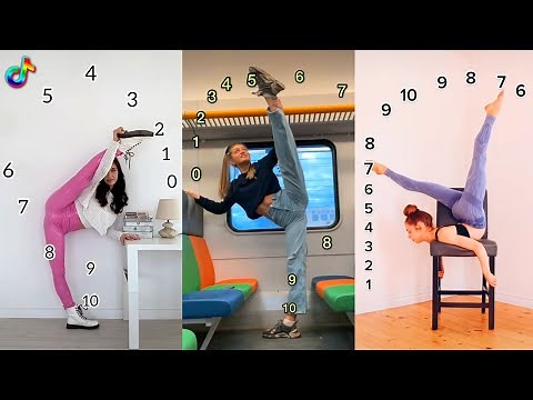 Clock Countdown Gymnastics Challenge TikTok (or Tic-Tac;) Compilation #flexibility