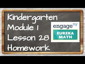 Eureka Math Kinder Module 1 Lesson 28 Homework