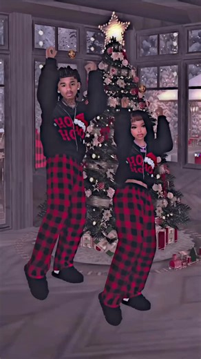 𝐉𝐚’𝐌𝐚𝐳𝐢 𝐀𝐳𝐮𝐫𝐞 𝐕𝐞𝐥𝐥𝐚𝐧𝐨 on Instagram: "w/ my wife ❤️🎄 #imvuteen #imvucouple #imvudance #vlogmas2025 #christmasvibes #matchingpjs #viralreels"
