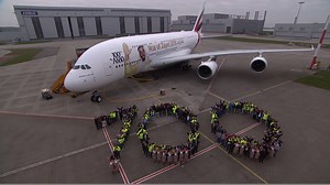 91K views · 4.9K reactions | Today marks a new milestone in the history of aviation as Emirates takes delivery of its 100th #A380. The aircraft sports a special livery that pays tribute to Sheikh Zayed, the founding father of the United Arab Emirates. #Emirates100A380 | Airbus | Facebook