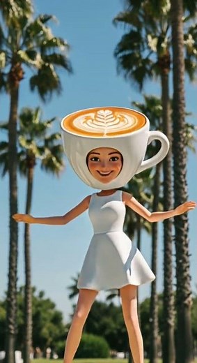 Ballerina Cappuccino dancing video cartoon graceful moves in action #dance #cartoon #animation