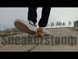 Nike air force sneaker stomp crush trample teddy