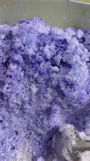 zc9 - purple soft and grainy shaved ice #iceeatingasmr