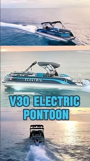 The V30 Electric Pontoon from Vision Marine is now available for order! This 30’ eco-luxury boat!