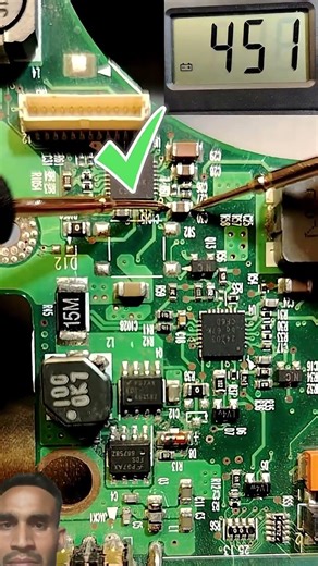 SMD Capacitor Test With Multimeter | Find Short Circuit in Seconds 🔧 #repair #shorts