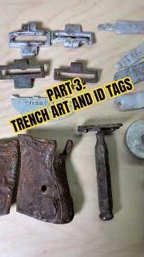 WW2 Unboxing Part 3. Trench Art Lids, Red Star, Dog Tag, Belt Hooks, Horse Name Tags