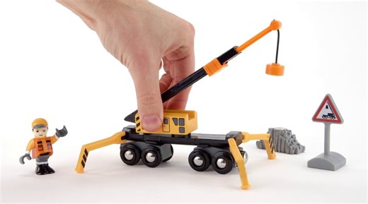 Watch BRIO World Mega Crane and Load Kit on Amazon Live