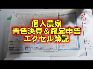 Individual Farmers, Blue Settlement, Tax Return, Excel Bookkeeping