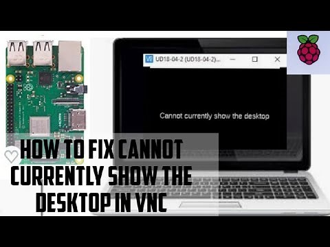 'Cannot currently show desktop' - VNC in Raspberry pi