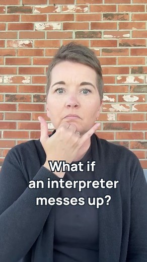 What happens if an interpreter messes up? They don’t panic—they fix it and move on. Interpreters are trained to handle mistakes with professionalism and integrity. Because accurate access matters more than saving face. 🙌 | Asign
