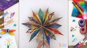 Need a last minute patriotic décor idea? Check out these Paper Bag Stars from our friends Crayola - perfect to celebrate the #FourthofJuly! For the full instructions, visit: https://www.crayola.com/crafts/paper-bag-star-craft/ | Home & Family