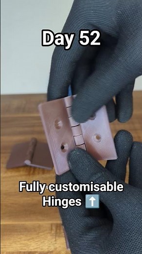 Creating a hinge for any size : Day 52 of The Source Code #3dprint