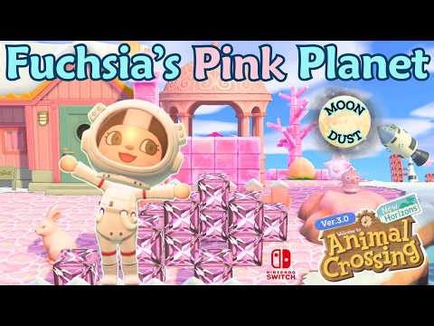 I Built a PINK PLANET for Fuchsia! 🪐 Animal Crossing New Horizons 3.0 | ACNH Spacecore