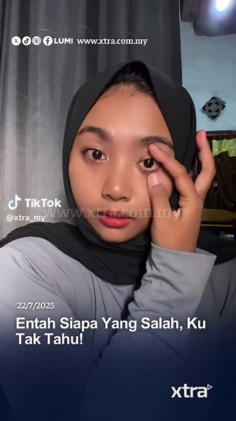 Siapa yang salah sekarang ni?😭🤲🏻 #xtra #fyp #wanita #contactlens #tercabut 📹: moourenaa