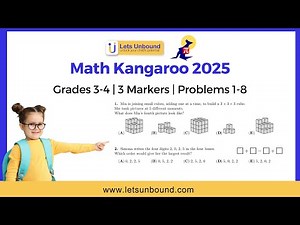 Math kangaroo 2025 Solutions | 3 Markers | Grade 3-4 #OneShot