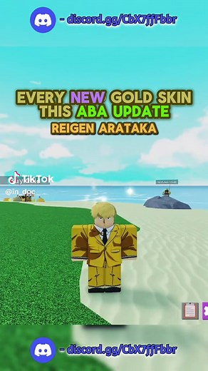 thank you @honorboy for supplying me the clips | EVERY NEW GOLD SKIN THIS ABA UPDATE REIGEN 25TH BAAM LAN WANGJI AKAZA | #animebattlearena #aba #deepwoken #roblox #anime