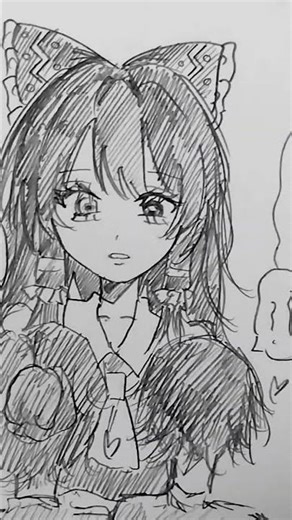 Only you are watching #Touhou #Marisa #Reimu #illustration #fanfiction #shortvideo #shorts