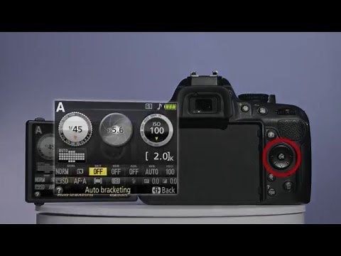 Setting up Exposure Bracketing on a Nikon D5200