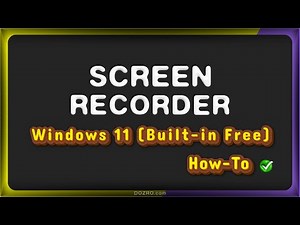 How to Record Laptop PC Screen (Video with Audio) Using Free Microsoft Recorder App on Windows 11