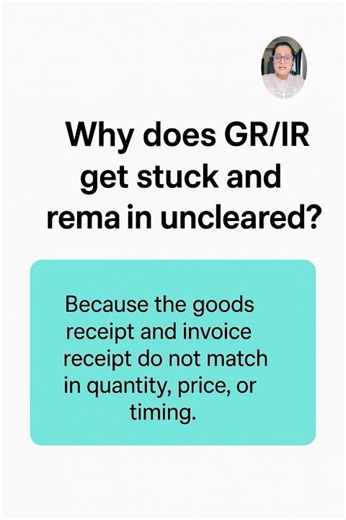 Why Does GR/IR Remain Uncleared? #interview