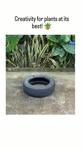 fun_from_usa on Instagram: "The instagram reel video tutorial on transforming an old umbrella, tire, PVC pipes, and cement into a multi-tiered garden fountain that circulates water among plants, aligning with the account's focus on eco-friendly home remedies and upcycling to reduce waste."